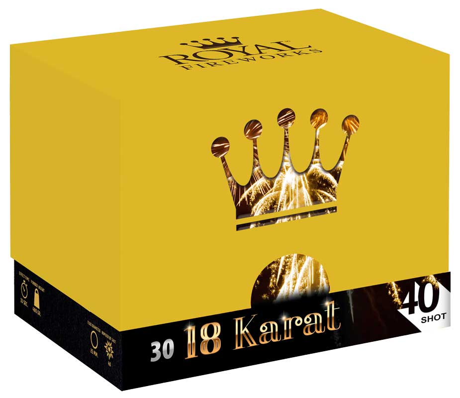 Royal Fireworks 18 karat batteri - 40 skud