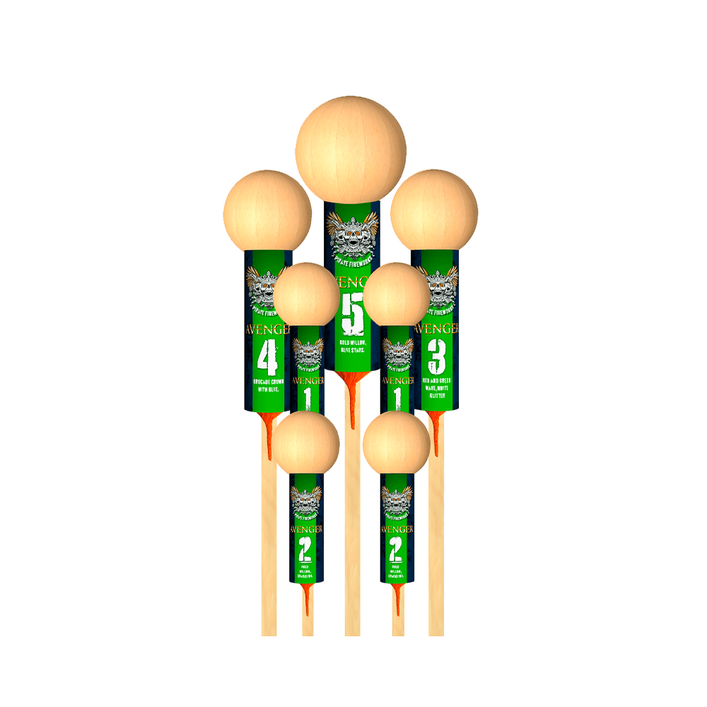 Avenger Rocket Assortment 7 stk.