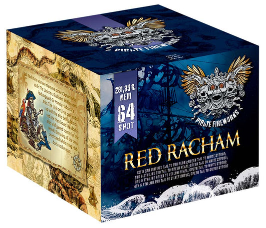 Royal Fireworks Red Racham battier - 64 skud