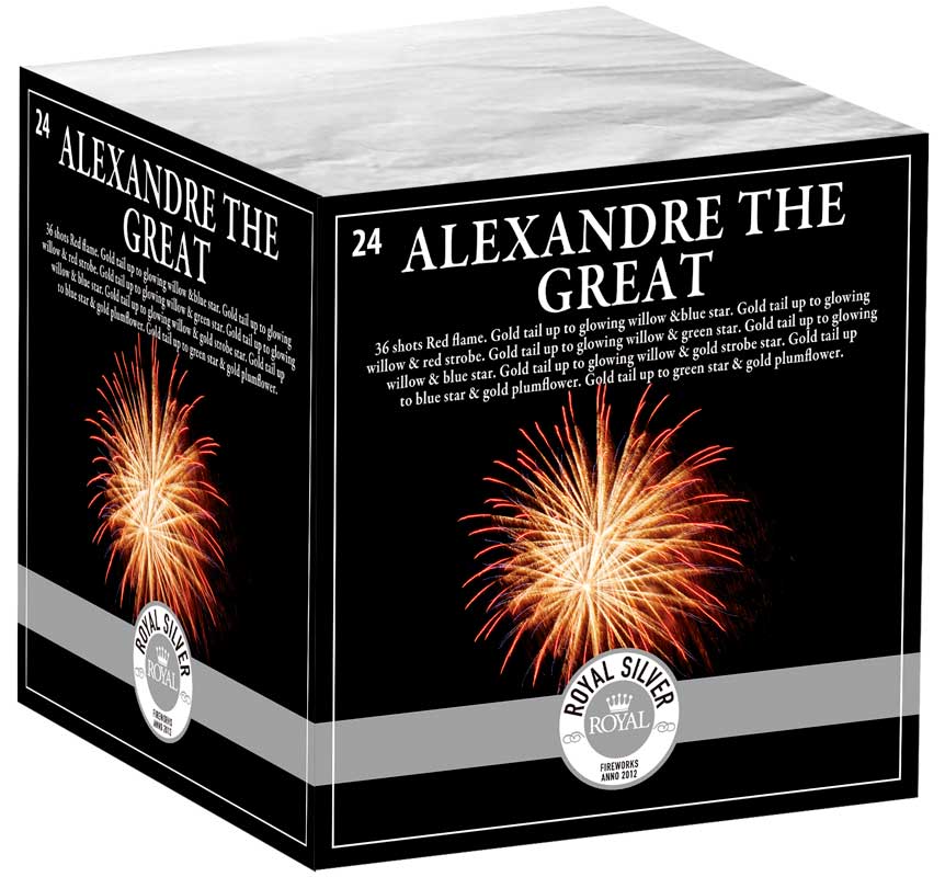 Royal Fireworks Alexander den store batteri - 36 skud