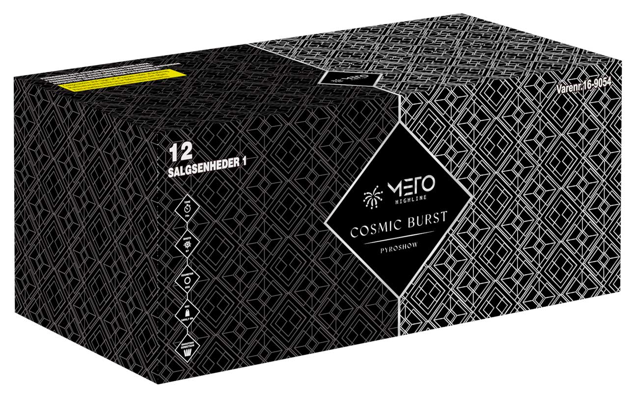 Royal Fireworks Cosmic Burst Compound 89 skuds batteri