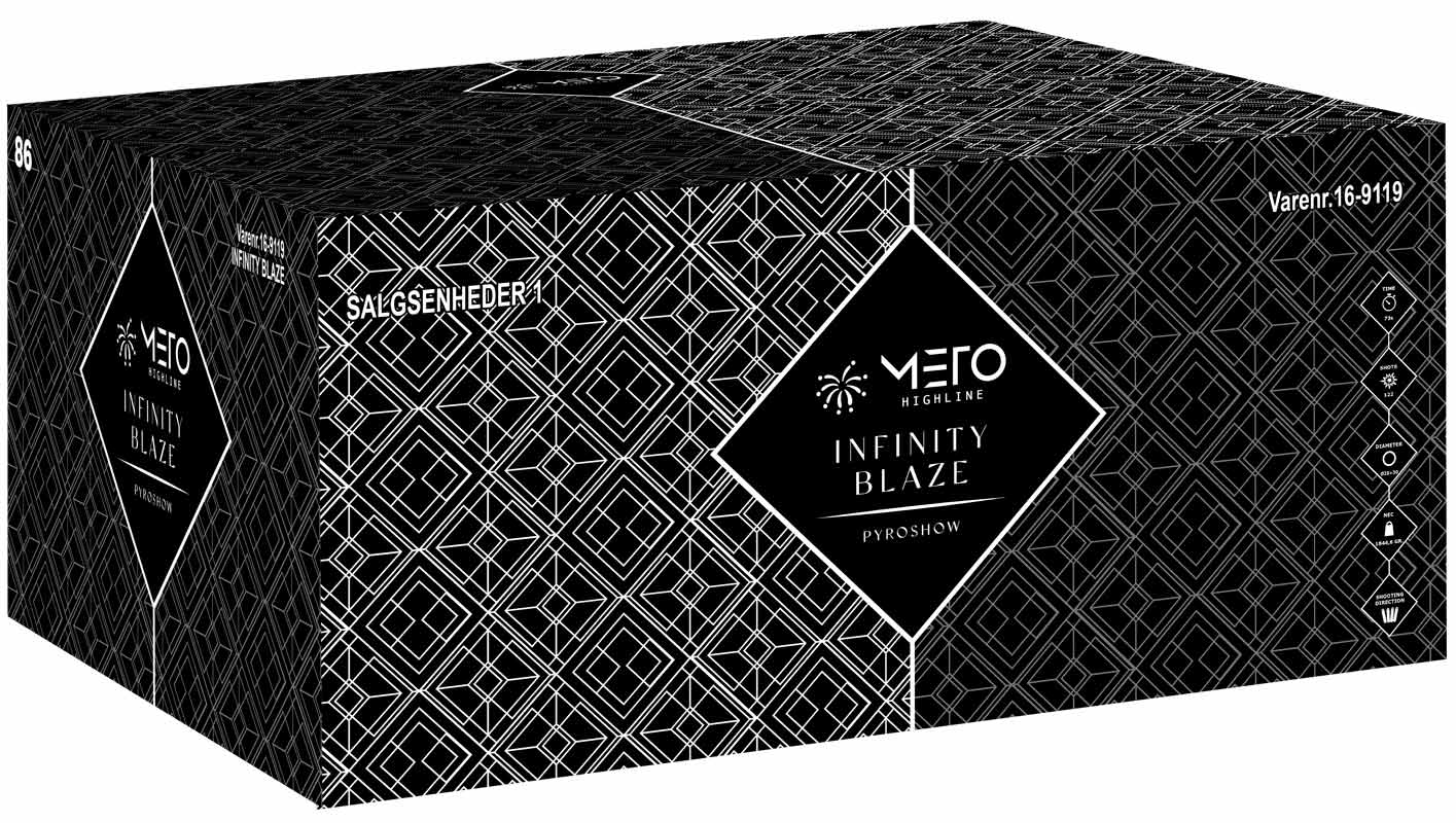 Royal fireworks Infinity Blaze batteri - 122 skud