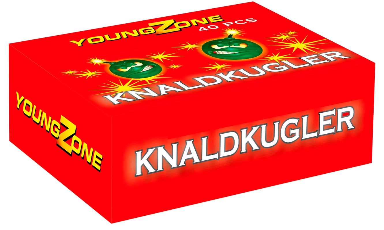 Young Zone store knaldkugle - 40 stk.