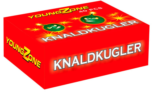 Young Zone store knaldkugle - 40 stk.