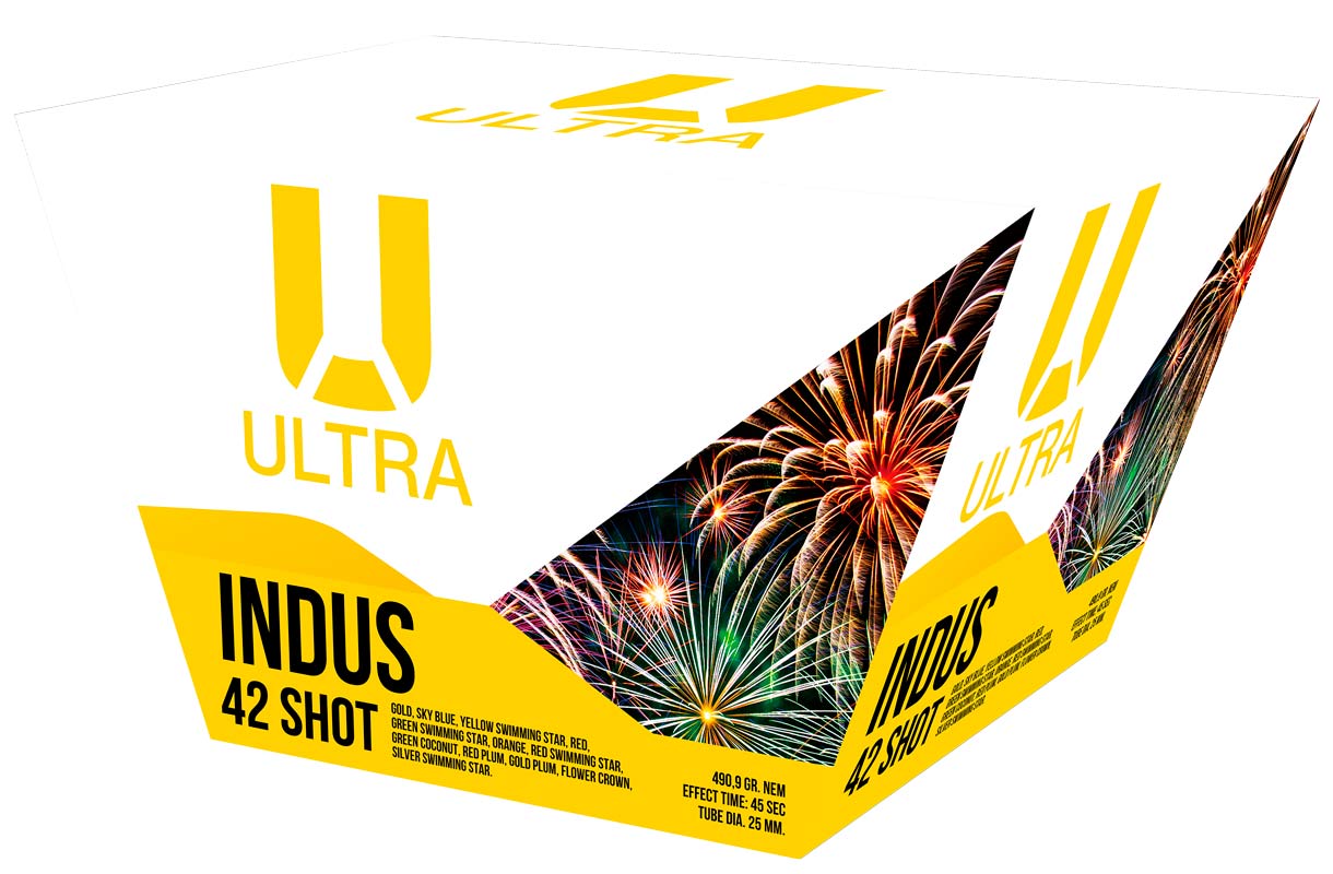Ultra Indus 42 skuds batteri - 25 mm