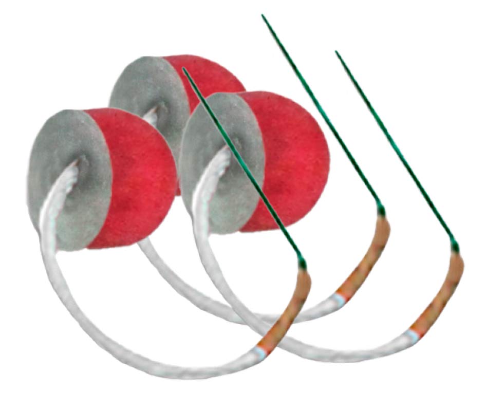 Roterende Crackling bomber 3 stk i pose