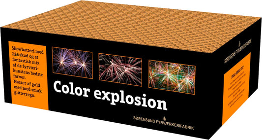 Color explosion 126 skuds batteri - 20 mm