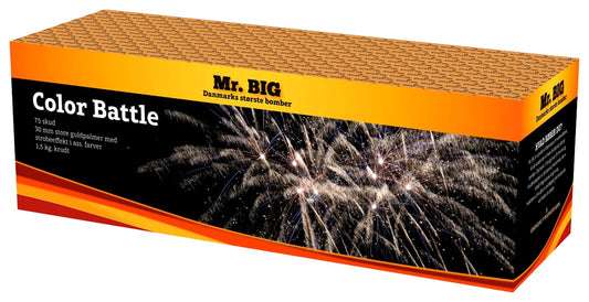 Mr. Big Color Battle batteri 75 skud - 30 mm