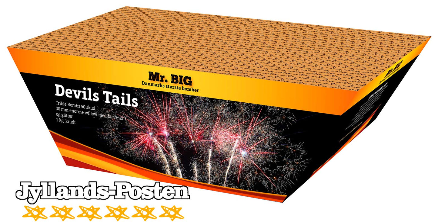 Mr. Big Devils tail triple batteri 50 skud - 30 mm