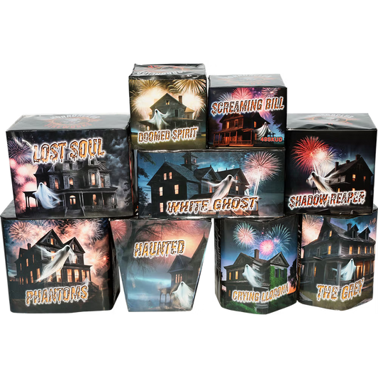 Ghosthouse sortiment 9 batterier! 268 skud ialt