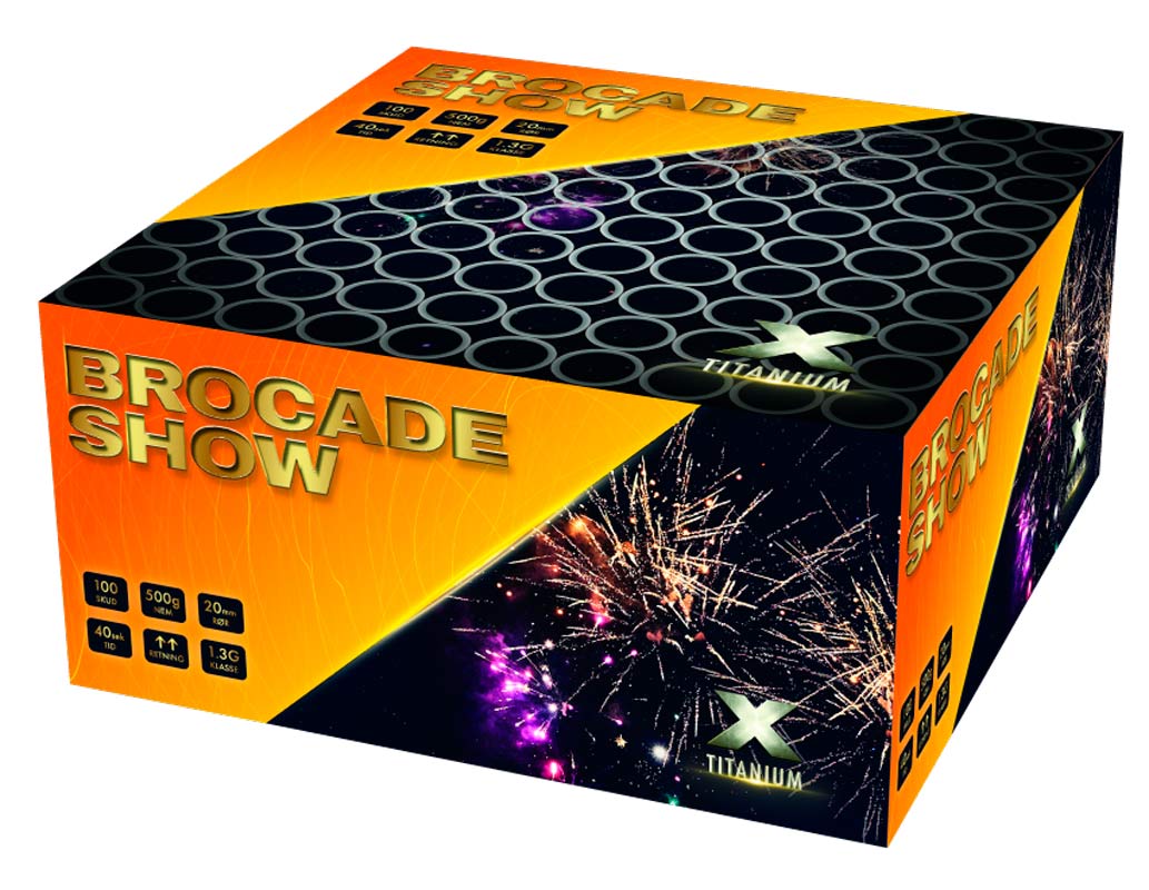 Brocade Show 100 skuds batteri - 20 mm