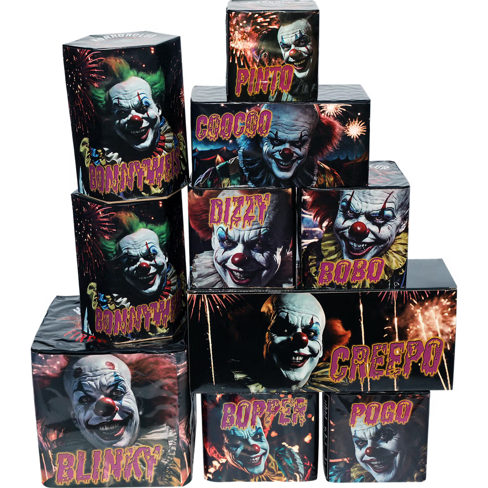 Killer Clowns sortiment 10 - 426 skud ialt