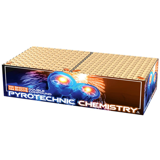 Pyrotechnic dobbelt batteri 244 skud