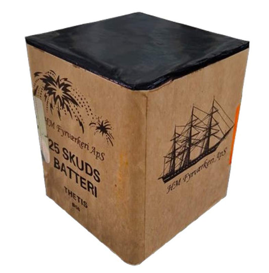 Fregatten Thetis batteri 25 skuds - 20 mm