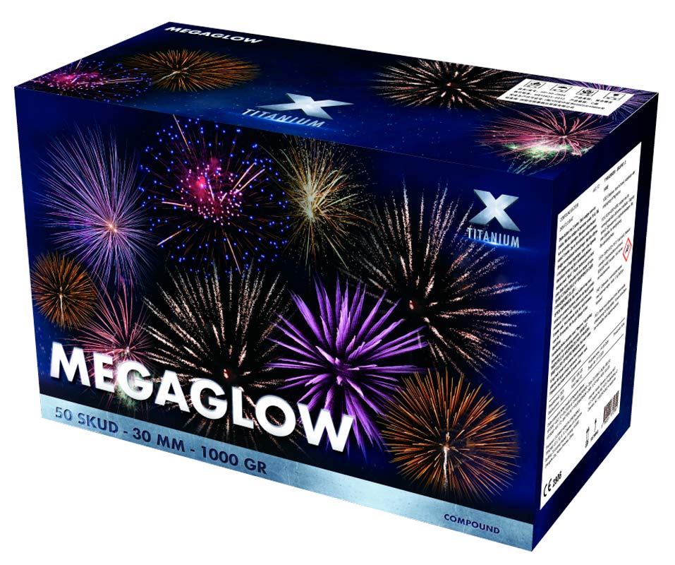 Megaglow 50 skuds batteri - 30 mm