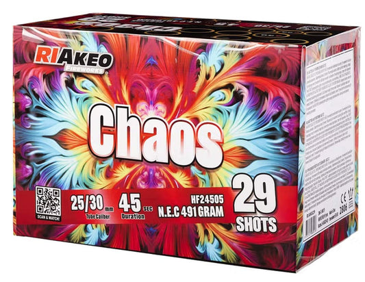 Riakeo Chaos vinkel batteri 29 skud - 25/30 mm