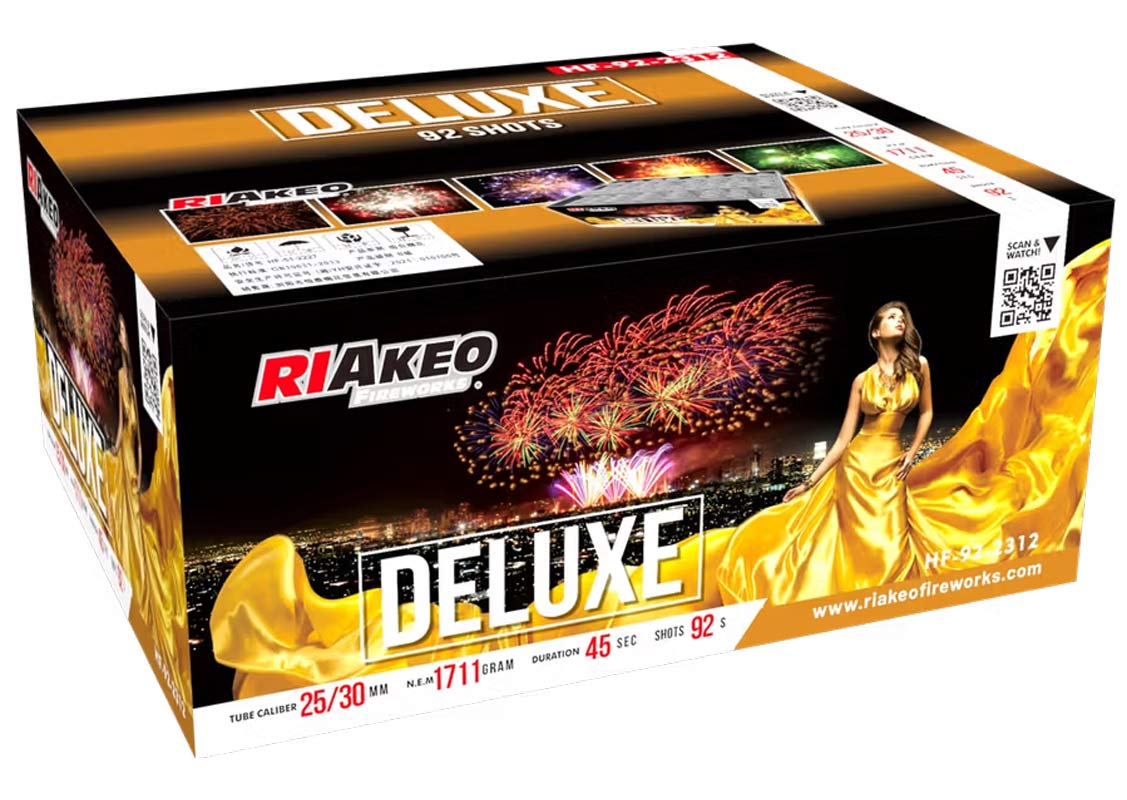 Riakeo Deluxe batteri med 92 skud 25/ 30 mm