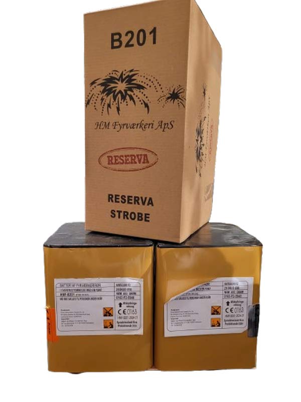 HMF Reserva Strobe batteri med 50 skud - 30 mm